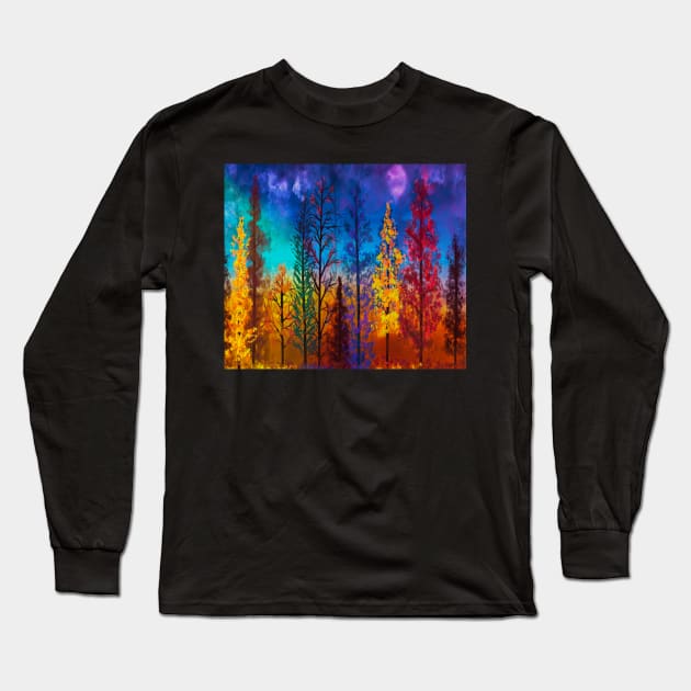 Colourful Forest Long Sleeve T-Shirt by TheCoatesCloset